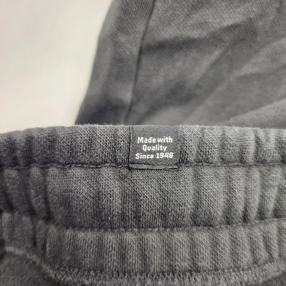 Puma Sweatpants Mens Medium Charcoal‎ Grey Fleece Joggers Logo 845787-01